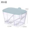 Caja de Condimentos de Múltiples Compartimentos Combinación para el Hogar con Cuchara Plástico a Prueba de Humedad Cocina de Hotel Integrada Botella Caja para Condimentos de Especias