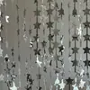 Cortina de Puerta de Seda de Lluvia para Árbol de Navidad de Estrella de Cinco Puntas Decoración de Arreglo de Pared de Fondo para Fiesta Anual de Navidad Fiesta de Cumpleaños Escuela Centro Comercial