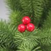 Simulação Fruta vermelha de Natal Casamento de Natal Ano Novo Decoração de Casa Fruto de Azevinho Fruta vermelha Fruta da sorte Decoração de Árvore de Natal