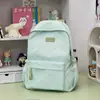 Mochila estilo minimalista, azul leitoso transparente gelo, estilo coreano e japonês, edição limitada de verão para meninas, faz a pele parecer mais clara, mochila pequena para passeios