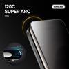 Película templada anti-miradas Supglass Adecuada para Apple 16/16Pro Borde curvo Cobertura total Anti-huellas dactilares Película protectora para teléfono móvil