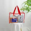 Nova Bolsa de Natação Portátil, Transparente à Prova d'Água Multifuncional de PVC Grande Capacidade Bolsa de Gelatina, Bolsa de Armazenamento de Cosméticos Fábrica