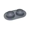 Acero Inoxidable de Silicona Doble Tazón para Perros Suministros para Gatos Antivuelco Tazón Inclinado Antideslizante Suministros de Comida Tazón de Comida para Mascotas