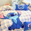 Judy Mickey Tamanho Grande Espessado Leite Fleece Conjunto de Quatro Peças Infantil Princesa Coral Fleece Capa de Edredom Lençol de Cama Conjunto de Três Peças Roupa de Cama