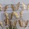 Mermaid Ji Acrílica Mariposa de Simulación Color Mágico Mariposa Bronceada con Cuentas Cadena para Teléfono Móvil Llavero Accesorios Colgantes DIY