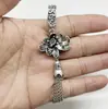 Pingentes de Borla para Joias em Liga de Prata Antiga, Acessórios de Corrente de Extensão para Pulseiras de Cristal, Acessórios de Sino para DIY Atacado