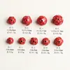 Alto contenido Arena Imperial Flor de Loto cuentas sueltas accesorios espaciadores cuentas de Flor de Loto de arena púrpura y dorada natural material de accesorios para pulsera de juego de texto