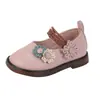 Zapatos de Caminar para Bebé con Estampado Floral Retro de Moda Nueva para Niñas de 1 a 3 Años, Zapatos Pequeños de Cuero de Princesa con Suela Suave