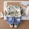 Traje de Otoño para Niño Nuevo Otoño Tie-Dye Guapo Conjunto de Dos Piezas para Niños Estilo Coreano Sudadera Ropa de Otoño Venta al por Mayor
