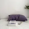 Funda de Almohada Pieza Única Estilo Ins Simple Doble Costura Todo Algodón Algodón Lavado Funda de Almohada de Algodón Puro Color Sólido 48x74cm Funda de Almohada