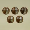 Madera de azufaifo incrustada con plata, Cuentas de los Cinco Dioses de la Riqueza, Sándalo púrpura, Pulsera de cuentas redondas con incrustaciones del Dios de la Riqueza Zhao Gongming de estilo chino, Cuentas para ensartar, Cuentas accesorias