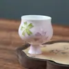 Taza de Té Maestra Quemada Youtian Pintada a Mano Polvo Suave Taza Individual Cerámica para el Hogar Alto Valor de Color Personal Especial Juego de Té Kung Fu