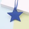 Llavero con colgante de estrella de cinco puntas de alta calidad de cuero de doble capa de doble cara en 13 colores en stock, accesorios para bolsos, venta al por mayor