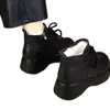 Colección nueva de invierno 2026: botas de algodón con forro polar para mujer, de suela gruesa, impermeables y antideslizantes, con diseño que aumenta la altura