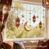 Variedad Transfronteriza de Linternas de Luna y Combinaciones de Estrellas de Festival de Oriente Medio, Pegatinas de Pared Coloridas Electrostáticas, Pegatinas de Decoración para el Hogar, PVC