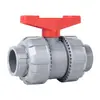 Válvula de Bola con Unión Rongsheng CPVC Caucho Fluorado Válvula de Doble Unión para Tubería de PVC Válvula de Doble Unión de Plástico Válvula de Agua de Doble Unión Rosca Interna Tubería de Agua