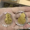 Pegatinas Doradas para Teléfono, Regalos del Día Nacional y Festival de Medio Otoño, Pasteles de Luna, Recuerdos de Boda, Pegatinas para Teléfono, Imanes para Refrigerador, Pequeños Regalos Personalizados