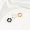 Espaciador retorcido de circonita chapado en oro de 14 quilates, 11 mm, rueda espaciadora de agujero grande hecha a mano para DIY, accesorios para abalorios de joyería