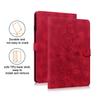 Funda de cuero plana para iPad Air de 13 pulgadas Samsung Tab S10FEplus soporte para tarjetas flor de lirio esmerilado