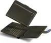 Organizador de pasaporte de viaje a granel, portapasaporte con ranuras para múltiples tarjetas, funda protectora para pasaporte, carpeta de documentos, estuche de pasaporte elegante, clip para pasaporte