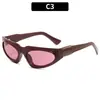 Gafas de Sol Retro Versátiles Ojo de Gato Personalidad Hip-Hop Europeo y Americano Nueva Moda Viaje Conducción Protección Solar Gafas de Sol Transfronterizas