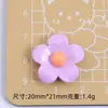Florcita de Colores Dibujo Animado Hecho a Mano DIY Joyería Pegamento de Crema Resina Accesorios Pequeños Agujero para Pasador Hebilla de Zapato Paquete de Material