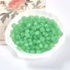 Cuentas de vidrio de colores para ábaco, cuentas planas redondas, hechas a mano, para pulsera, collar DIY, accesorios de joyería para niños, en stock, al por mayor