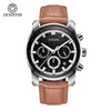 Ventas Directas de Fábrica Relojes al por Mayor Negocio Reloj de Pulsera Multifuncional Resistente al Agua de Cuarzo 3 Esferas 6 Manecillas Reloj de Pulsera Transfronterizo para Hombre