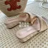 Zapatillas Retro de Puntera Cuadrada de Corte Bajo con Cordones Estilo Bosque Sandalias Romanas de Cuña de Verano para Mujer 2026 Material Exterior Súper Suave Para Salir