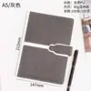 Cuaderno de Cuero Espesor A5 Hebilla Creativa Minutas de Reunión Diario Sencillo Logo Impreso Nota Breve de Negocios