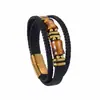 Pulsera Personalizada Ojo de Tigre para Hombre Pulsera de Cuerda de Cuero Multicapa Pulsera Pulsera Joyería de Mano de Acero Inoxidable Europeo y Americano con Hebilla Magnética para Hombre