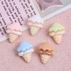Mini Creativo Helado Comida Juego DIY Accesorios de Joyería Pegamento Crema Resina Pequeños Accesorios Horquilla Material de Manicura Bolsa