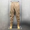 Pantalones Cargo Casuales de Marca de Moda para Hombre en Primavera y Otoño, Leggings Sueltos, Pantalones Largos, Pantalones Deportivos Harem de Color Liso Simple, Verano