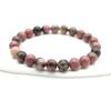 Pulseira Ametista Love com contas de pedra zebra rosa de 8 mm, popular na Amazon, com cartão de presente de Natal.