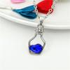 Moda Primavera Transfronteiriça Popular para o Trabalho Colar de Cristal Tendência Liga Natural Galvanizada Diamante Pingente de Garrafa de Vidro