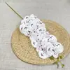 27 cores, nova orquídea impressa em 3D com 9 cabeças, flor artificial, para decoração de casamento e casa, atacado