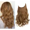 Extensões de Cabelo Peça Única Estilo Europeu e Americano Transfronteiriças, Extensões de Cabelo Linha de Pesca, Cabelo Cacheado Longo Natural Invisível, Cabelo Humano