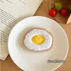 Cosas Lindas Adorables Comida de Broma Flequillo Pelo Corto Pegatinas Suave Lindo Dibujo Animado Gorro de Cocinero Chica del Pan Herramienta de Peinado para Pelo Corto