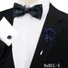 Conjunto de Gravata Borboleta, Abotoaduras e Broche Masculino de Três Peças para Terno de Casamento do Noivo Decoração de Camisa Gravata Borboleta Paisley