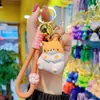 LLavero de gato gordo de resina de dibujos animados para mujer, lindo y exquisito llavero con cadena para teléfono móvil, muñeca, lindo llavero colgante para bolso