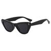 Gafas de Sol de Viaje Europeas y Americanas Ojo de Gato Anti-UV Sombreantes Foto Cara Pequeña Ins Gafas de Sol Tendencia Moda Mujer