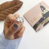 Anillo de apertura con personalidad irregular, estilo coreano Kashite, plata esterlina S925, diseño cuadrado elegante a la moda