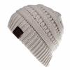 Nuevo gorro de lana de invierno cálido para exteriores de estilo europeo y americano, gorro de cola de caballo abierto acrílico, sombrero directo de fábrica para hombres y mujeres