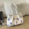 Bolsa de Bolinhas para Mulheres 2026 Nova Moda de Verão Versátil Bolsa de Ombro Grande Capacidade Bolsa Tote para o Dia a Dia Bolsa de Ombro