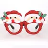 Gafas de Decoración Navideña para Niños, Accesorios Fotográficos para Ambiente de Fiesta Navideña, Montura de Gafas con Lazo de Papá Noel
