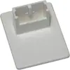 Placa de montagem sem furos para cortina plissada prego de elevação de cortina plissada código de instalação sem pregos suporte de plástico