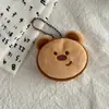 Lindo Peluche Animal Artificial Llavero Corazón de Niña Muñeca Colgante Llavero Bolso de Estudiante Regalo Colgante