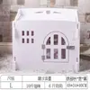 Casa de Gato de Madera Personalizada, Adecuada para Todas las Estaciones, Casa de Gato Cerrada de Madera Maciza con Puerta, Jaula para Gatos, Casa para Perros