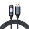 Cable de Datos Trenzado Luminoso de Colores Adecuado para Tipo-C Apple 16 Huawei Xiaomi Teléfono Móvil Cable de Carga Rápida Pd Tableta