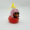 Enfeites de Carro de Pato Quebrando Pato de Natal Andando de Bicicleta Elétrica Decorações de Bicicleta Pato Vermelho Pequeno Interior Pato Amarelo Pequeno
